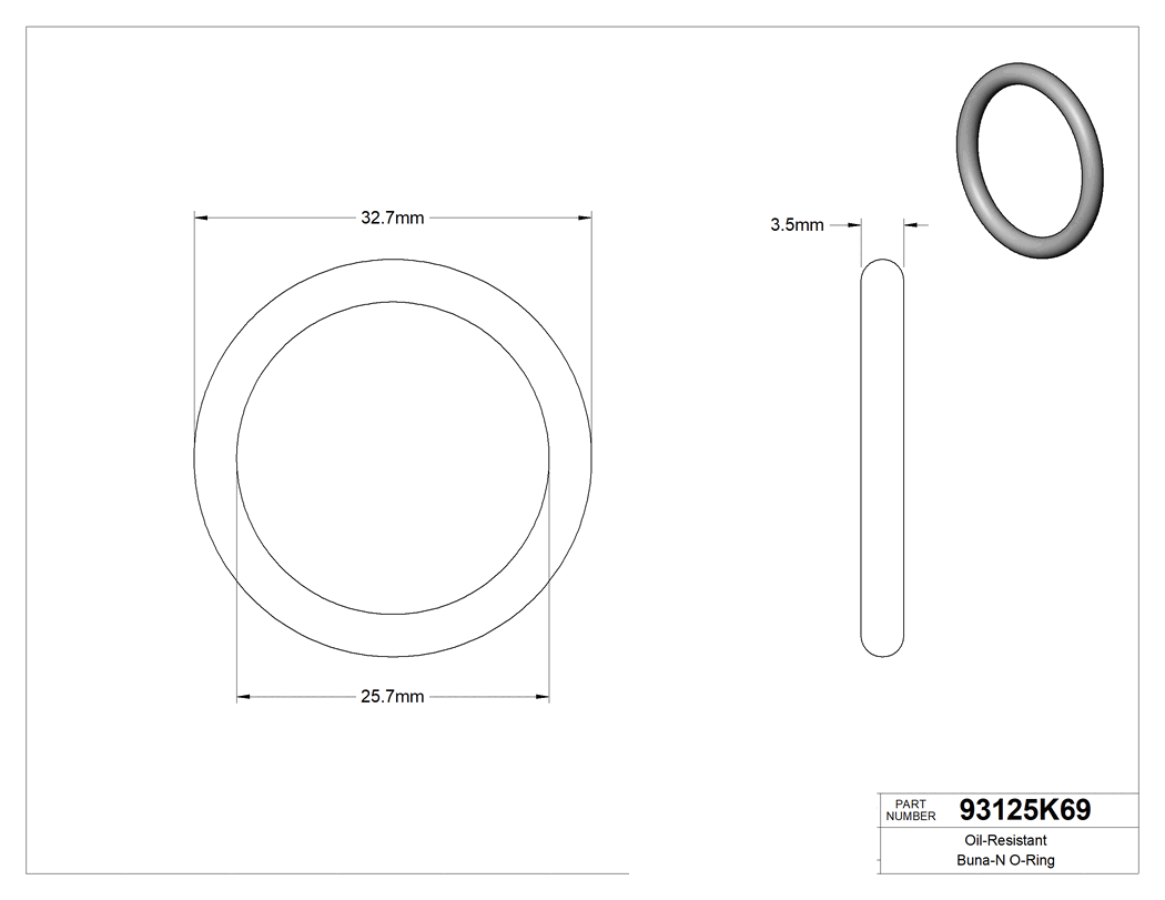Technical drawing - 93125K69